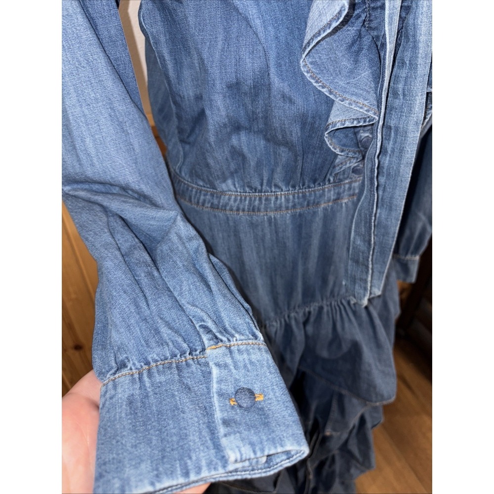 Designer Couture Collab Jacob Cohen Matthew Adam's Dolan Denim Maxi Dress Italy - Picture 4 of 13